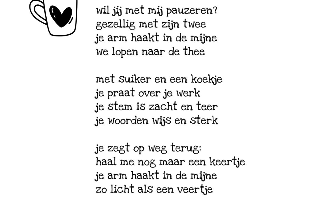 wil jij met mij pauzeren?